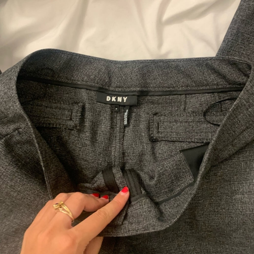 dkny grey slacks